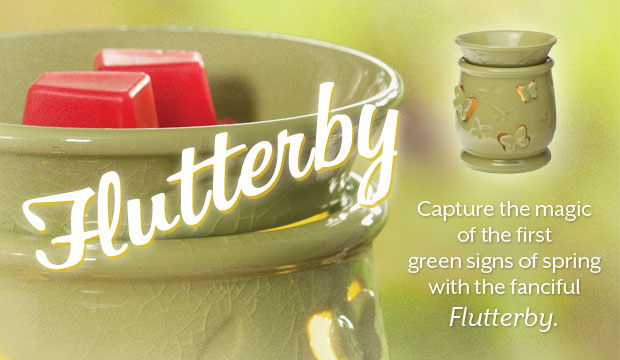 Flutterby - Scentsy's February Candle Warmer of the Month